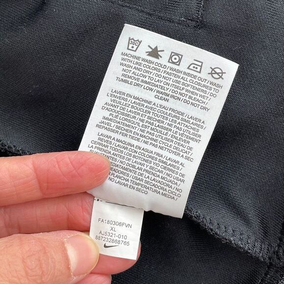 Nike Air Pack Track Jacket Black Anthracite White Full Zip SpellOut Long Sleeve - Picture 11 of 11